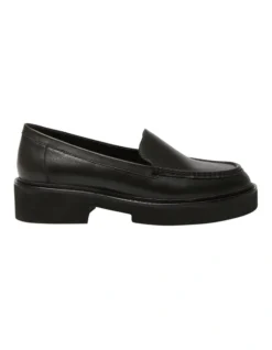 Abbott Leather Flat Shoes In Black