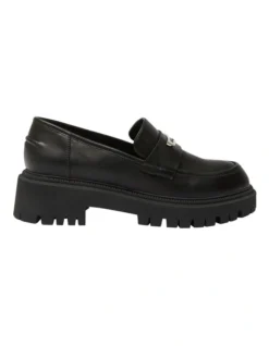 Simon Flat Shoes In Black Smooth