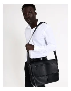 Pebbled PU Messenger Bag In Black -Myer Clothing Shop 982953460 4 720x928