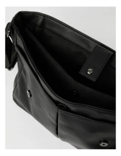 Pebbled PU Messenger Bag In Black -Myer Clothing Shop 982953460 5 720x928
