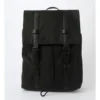 Lux PU/Nylon Backpack In Black