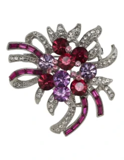 Celebration Bouquet Brooch In Pink