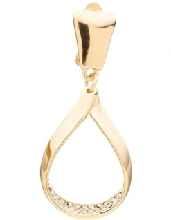 Crystal Inset Teardop Clip On Earrings In Gold 5 Crystal Inset Teardop Clip On Earrings In Gold -Myer Clothing Shop 983115460 3 720x928