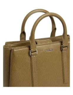 Calvin Klein Recycled Saffiano Tote Bag In Willow Green -Myer Clothing Shop 983129230 3 720x928