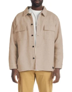 Durant Shacket In Beige