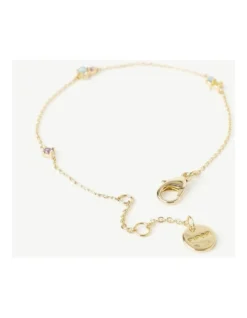 Dainty Multi Stone Bracelet In Assorted Pastel -Myer Clothing Shop 983334070 3 720x928