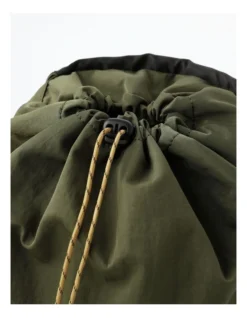 Drawstring Backpack In Khaki -Myer Clothing Shop 983392210 4 720x928