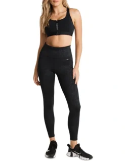 Velocity Zip Medium Impact Sports Bra In Black -Myer Clothing Shop 983541700 5 720x928
