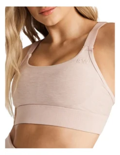 Melrose Adjustable Medium Impact Sports Bra In Brown -Myer Clothing Shop 983541790 4 720x928
