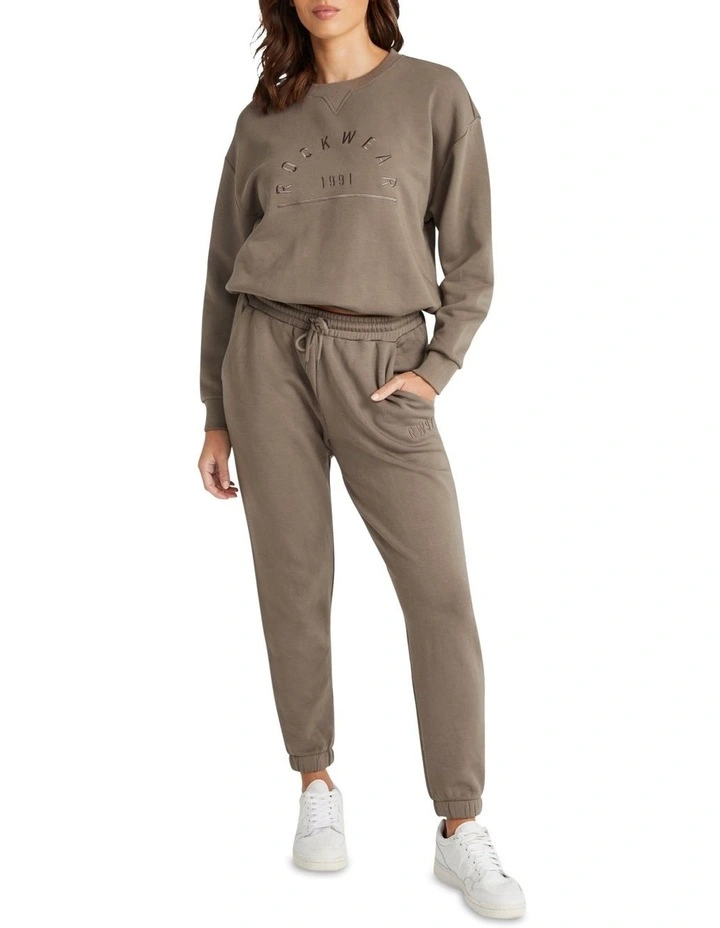 Destination Embroided Track Pants In Brown 5 Destination Embroided Track Pants In Brown - Image 5