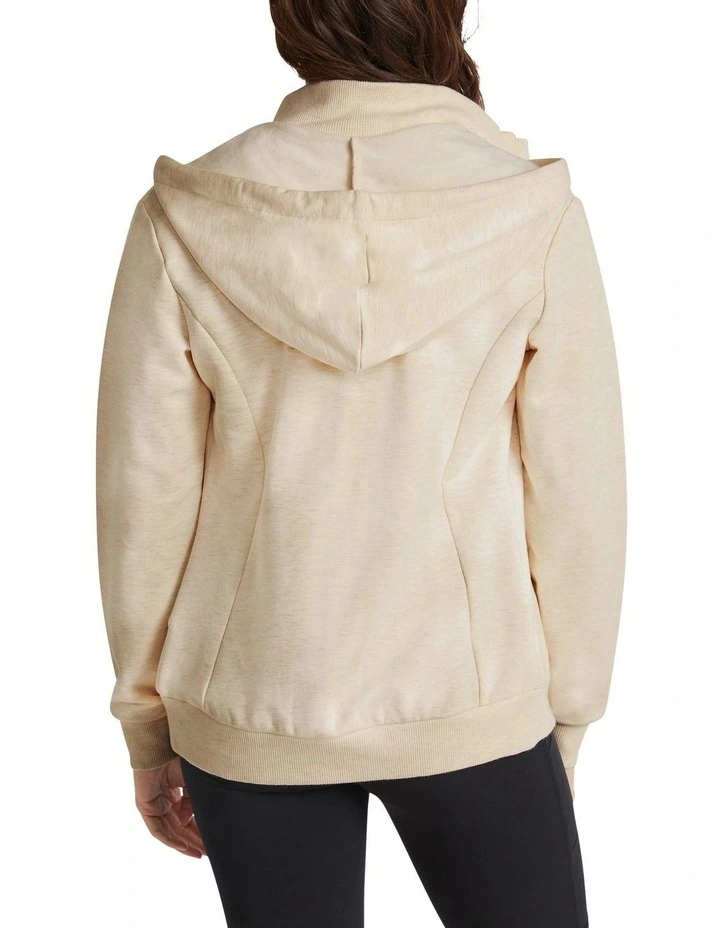 Destination Zip Through Hoodie In Beige 3 Destination Zip Through Hoodie In Beige - Image 3