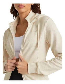 Destination Zip Through Hoodie In Beige 8 Destination Zip Through Hoodie In Beige -Myer Clothing Shop 983547460 4 720x928