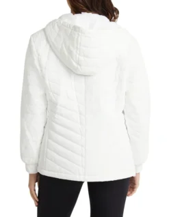 Rib Pannel Puffa Vest In Chalk -Myer Clothing Shop 983668600 3 720x928