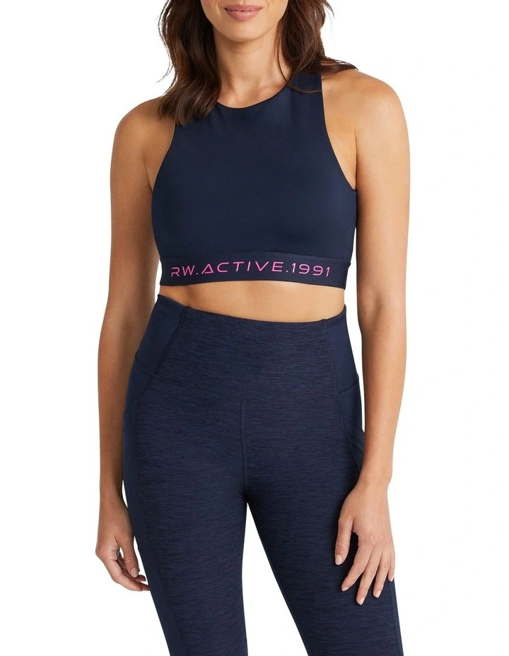 Euphoria Elastic Trim Crop In Blue 1 Euphoria Elastic Trim Crop In Blue
