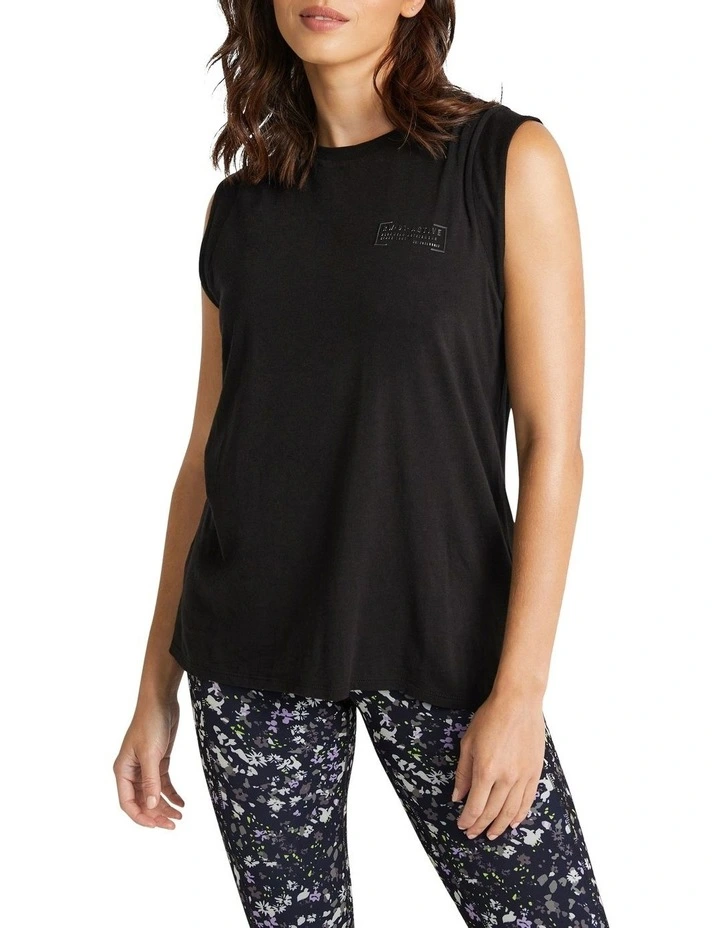 Colorado Mesh Back Tank In Black 1 Colorado Mesh Back Tank In Black