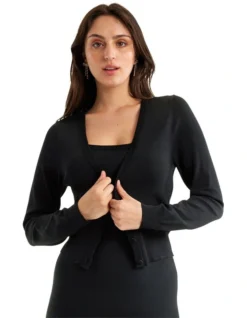 Sienna Cardigan In Black -Myer Clothing Shop 983690560 3 720x928