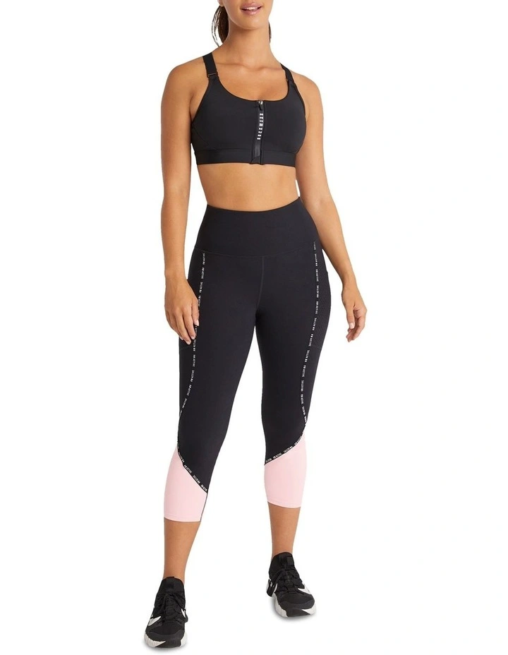 Power Pocket 7/8 Tights In Black/Pink 2 Power Pocket 7/8 Tights In Black/Pink - Image 2