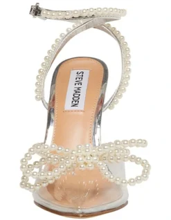 Steve Madden Viable-P Pearl Heels In Silver -Myer Clothing Shop 983896300 4 720x928