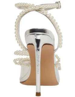 Steve Madden Viable-P Pearl Heels In Silver -Myer Clothing Shop 983896300 5 720x928
