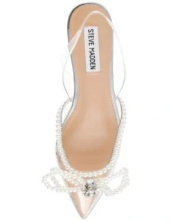 Steve Madden Justi-P Pearl Clear Heels In Silver -Myer Clothing Shop 983896390 6 720x928