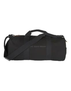 Recycled Cotton Duffle Bag In Black
