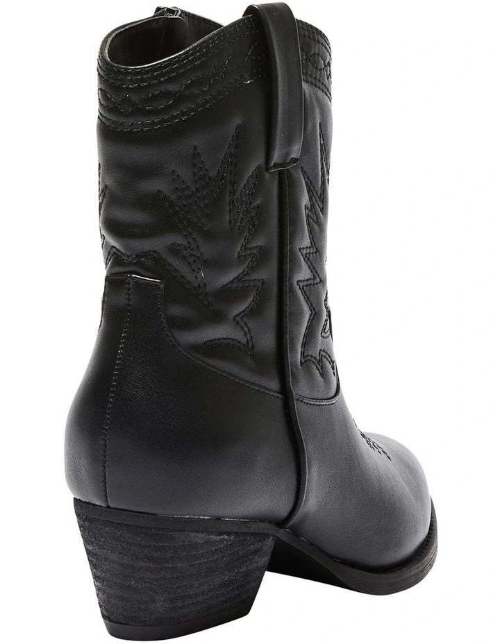 Texas Western Boots In Black 4 Texas Western Boots In Black - Image 4