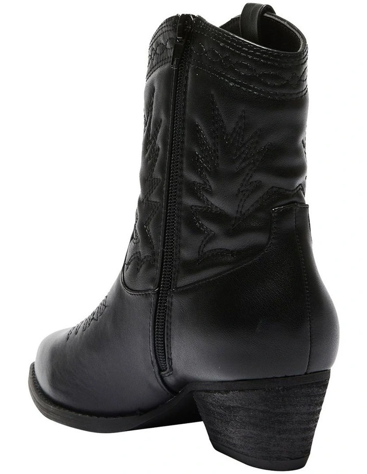 Texas Western Boots In Black 6 Texas Western Boots In Black - Image 6