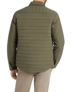 Kenji Padded Shacket In Green -Myer Clothing Shop 984040840 4 720x928