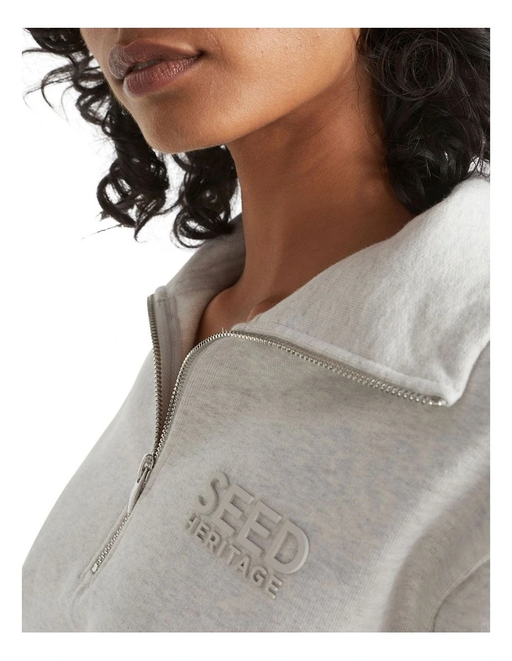 Core Heritage Logo Sweat In Grey 2 Core Heritage Logo Sweat In Grey - Image 2