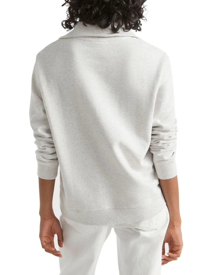 Core Heritage Logo Sweat In Grey 4 Core Heritage Logo Sweat In Grey - Image 4