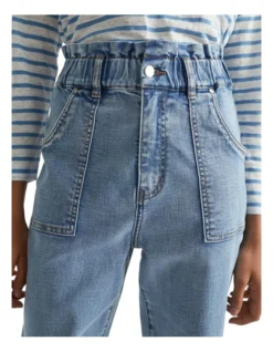 Patch Pocket Paperbag Jean In Blue -Myer Clothing Shop 984289780 984278530 3 720x928