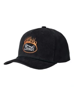 Brixton Parsons Flame MP Snapback In Black
