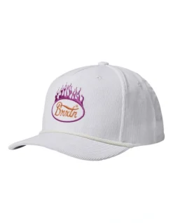 Brixton Parsons Flame MP Snapback In White