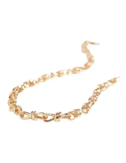 Knot Chain Necklace In Gold -Myer Clothing Shop 984310570 3 720x928