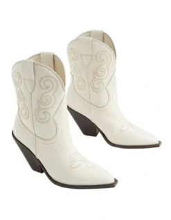 Eleanor Western Boot In Bone -Myer Clothing Shop 984320020 984317590 3 720x928