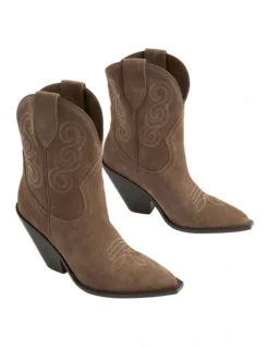 Eleanor Western Boot In Brown -Myer Clothing Shop 984320020 984318130 3 720x928