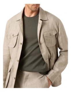 Alcantara Explorer Jacket In Beige -Myer Clothing Shop 984794140 4 720x928