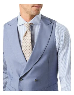 Cappellari Double Breasted Waistcoat In Blue 6 Cappellari Double Breasted Waistcoat In Blue -Myer Clothing Shop 984794680 3 720x928