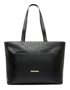 Delaney Leather Workwear Bag In Black