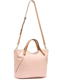 Novara Leather Tote Bag In Pink -Myer Clothing Shop 984828430 5 720x928