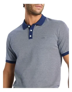 Haru Mercerised Polo In Navy -Myer Clothing Shop 984837880 3 720x928