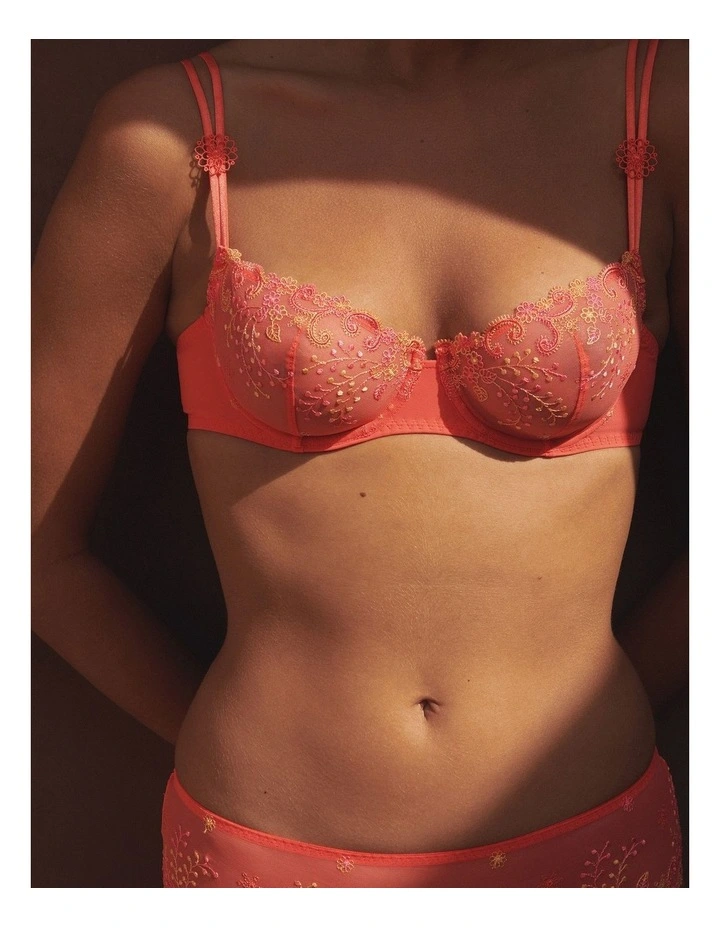 Simone Perele Delice Half Cup Bra In Orange 5 Simone Perele Delice Half Cup Bra In Orange - Image 5