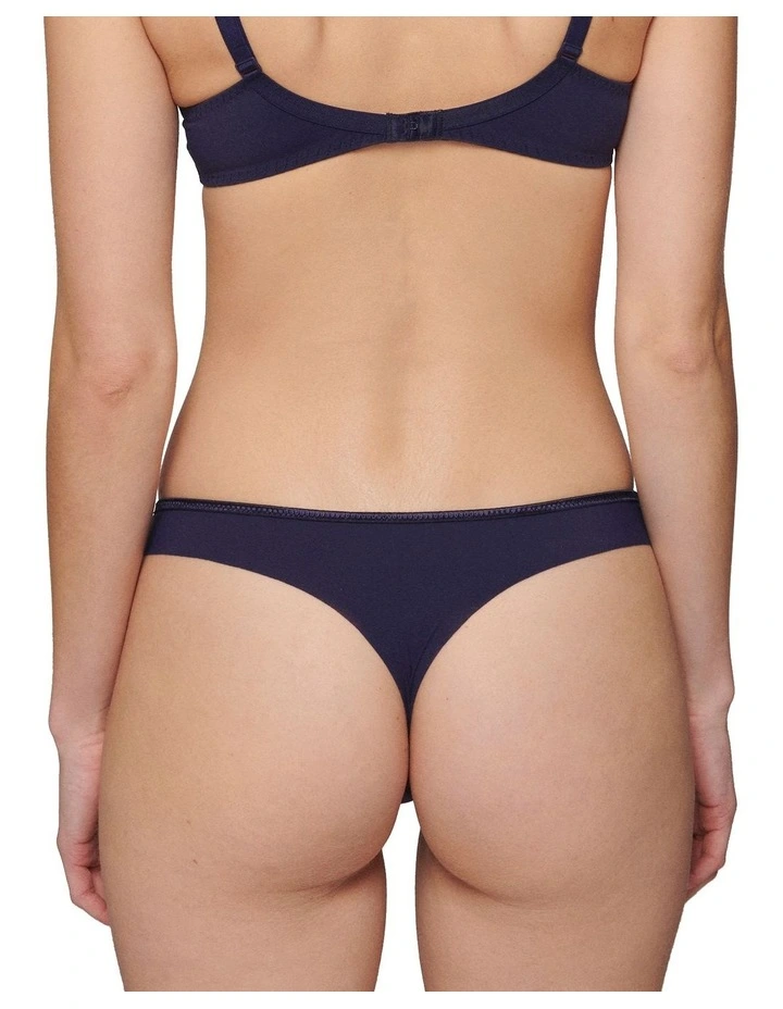 Simone Perele Andora Thong In Navy 2 Simone Perele Andora Thong In Navy - Image 2