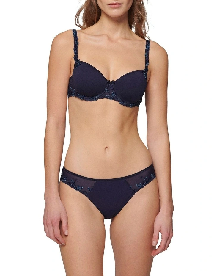 Simone Perele Andora Bikini Brief In Navy 3 Simone Perele Andora Bikini Brief In Navy - Image 3
