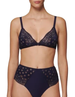 Simone Perele Aimee Soft Cup Triangle Bra In Blue