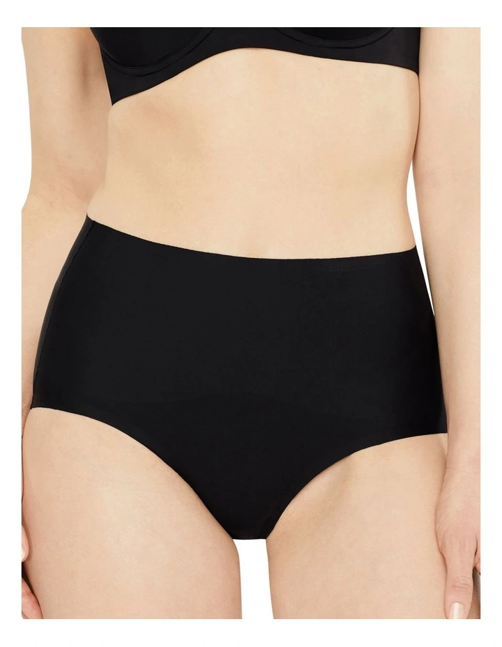 Revive Smooth Waisted Brief In Black 1 Revive Smooth Waisted Brief In Black