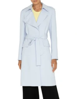 Soft Trench In Light Blue -Myer Clothing Shop 985073860 3 720x928