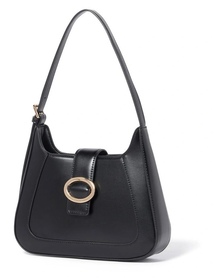 Forever New Tasha Buckle Shoulder Bag In Black 3 Forever New Tasha Buckle Shoulder Bag In Black - Image 3