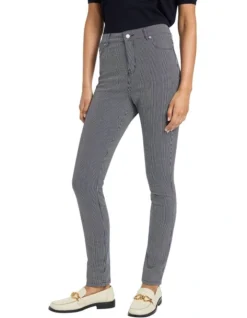 Piper Railroad Stripe Jean In Blue Multi