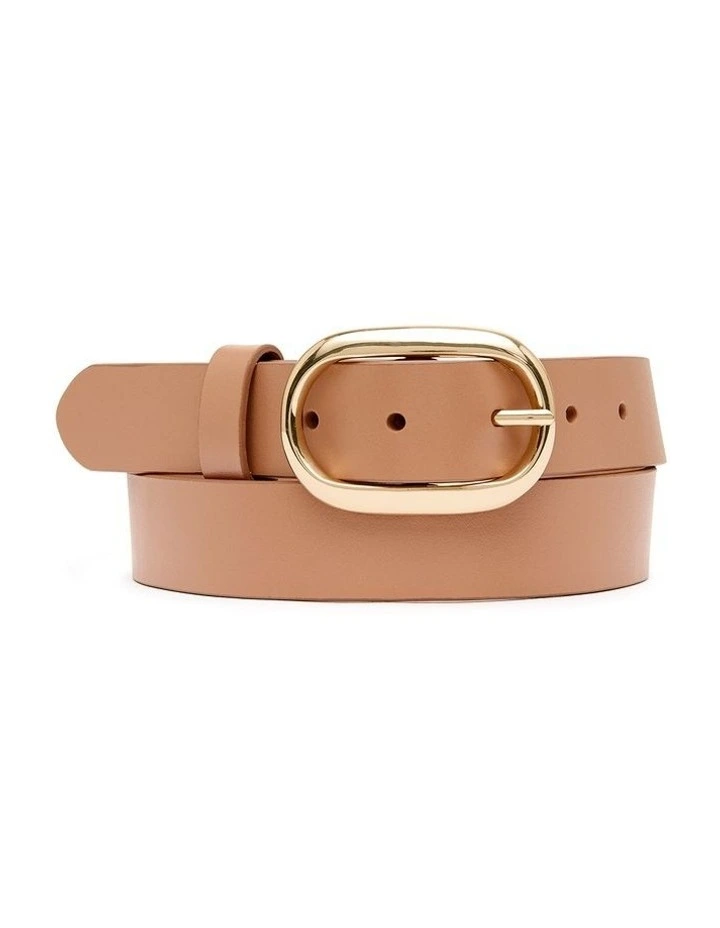 Kumru Leather Belt In Beige 1 Kumru Leather Belt In Beige